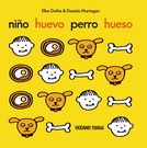 Niño, huevo, perro, hueso